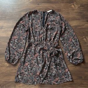 Rokoko floral faux-wrap dress